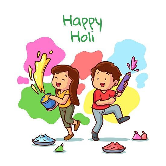 Holi Drawing for Kids: Check Out Our Drawings, Activities, and Wishes for  Holi 2022