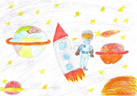outer space drawings for kids