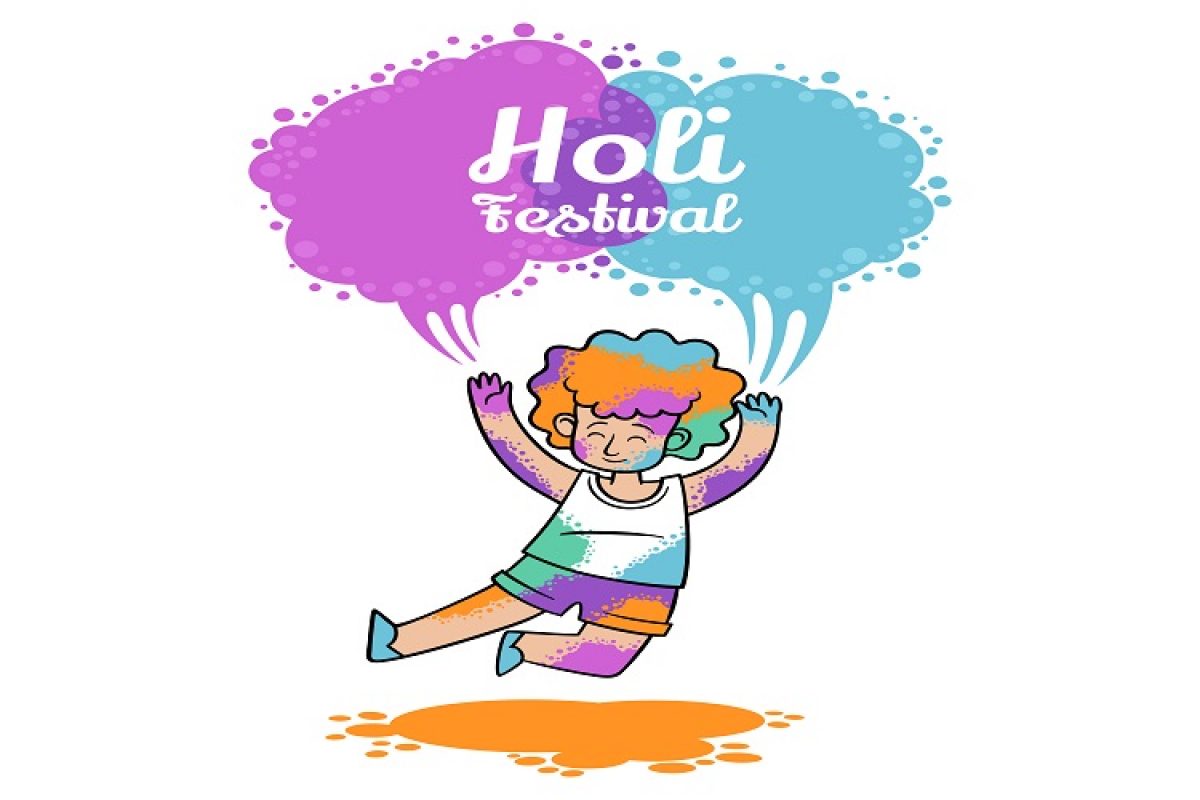 Holi Coloring Pages - ColoringAll