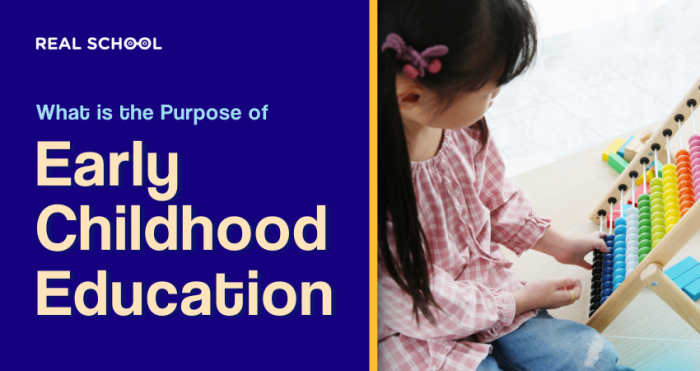 early childhood education purpose